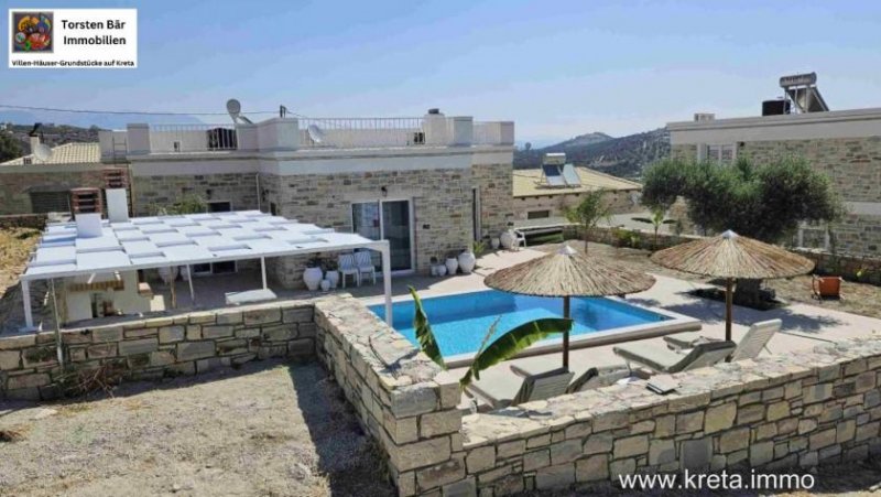 Pitsidia, Kreta, Pitsidia, freistehende ebenerdige Villa mit privatem Pool Haus kaufen